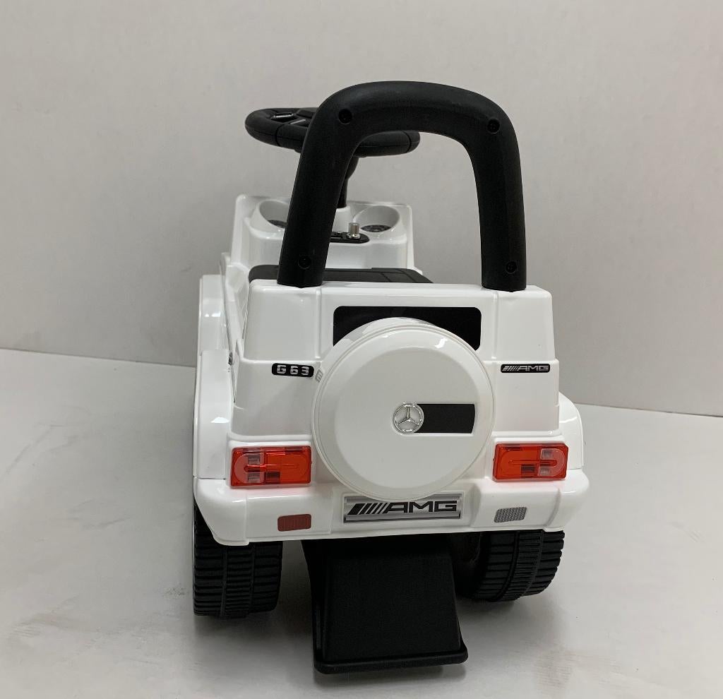 Mercedes G63 AMG loopauto Wit met USB en AUX input NIEUW, Ophalen of Verzenden, Nieuw, Overige typen, Met wieltjes