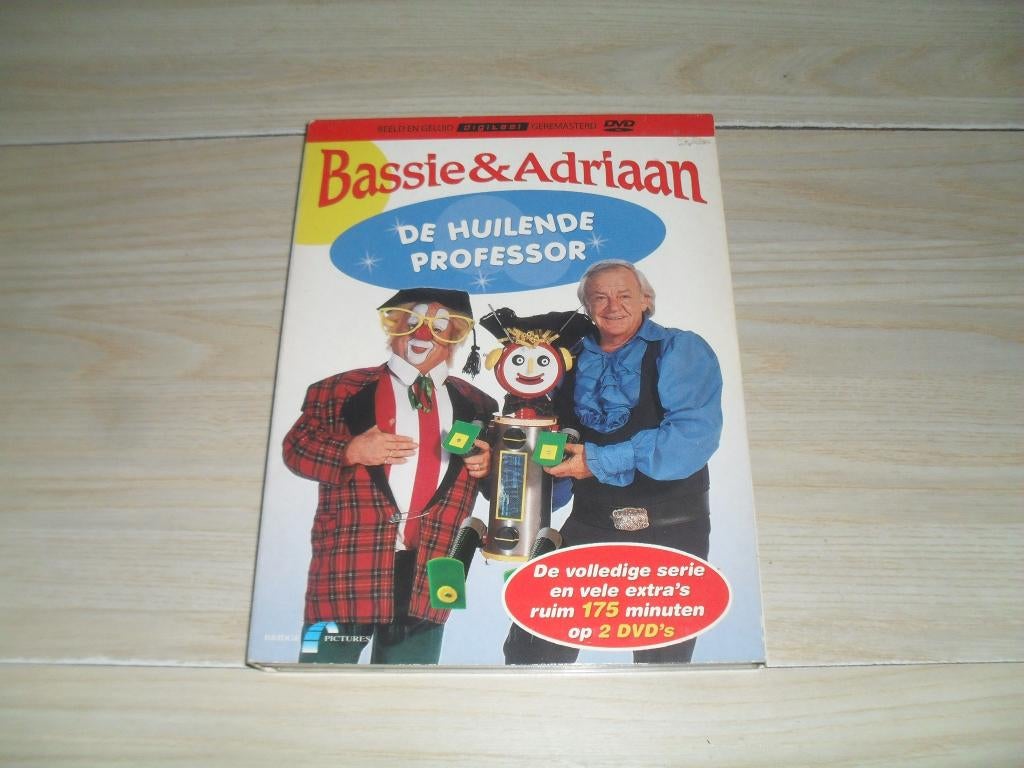 Bassie & Adriaan de huilende professor 2 DVD's, Cd's en Dvd's, Dvd's | Kinderen en Jeugd, Ophalen, Gebruikt, Alle leeftijden, Boxset