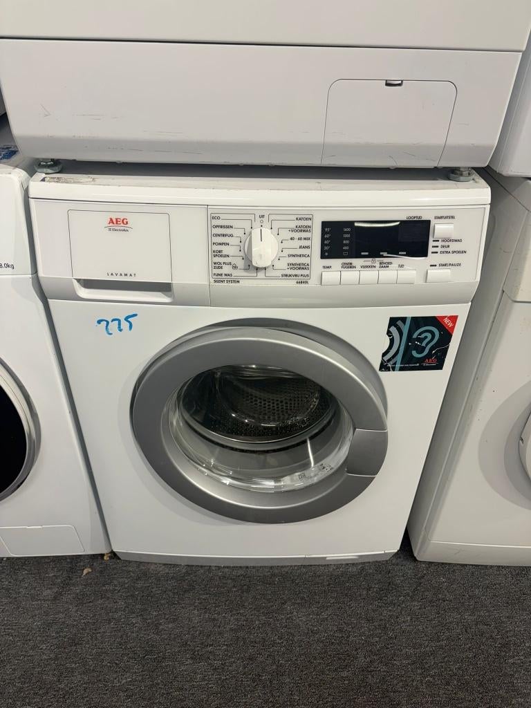 AEG wasmachine - Schoon - Garantie, Gebruikt, Ophalen of Verzenden, Voorlader, 85 tot 90 cm
