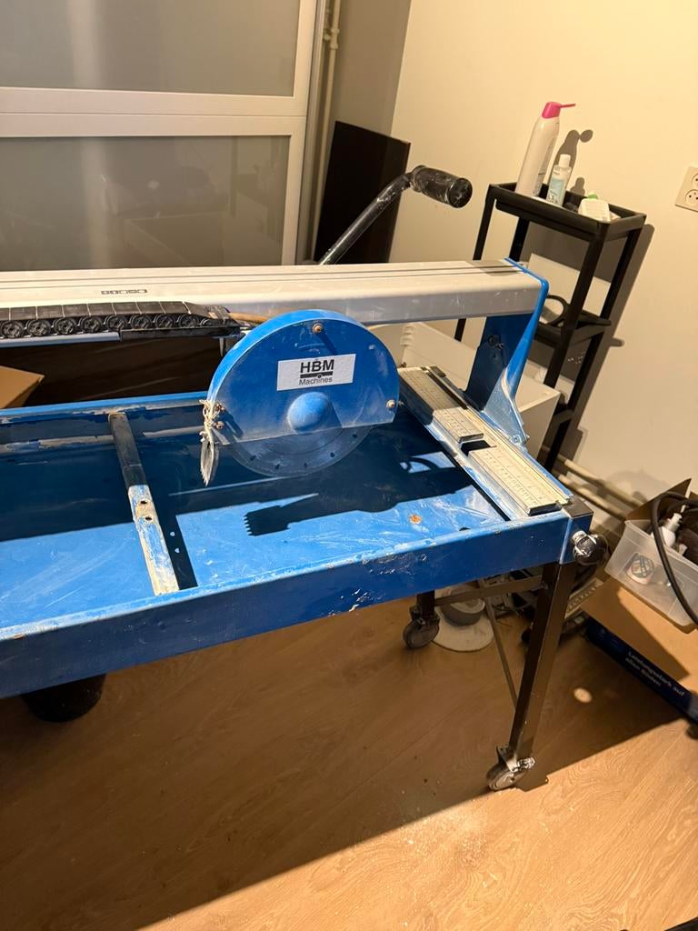 Tegelzaagmachine hbm, Ophalen of Verzenden, Gebruikt, 1200 watt of meer
