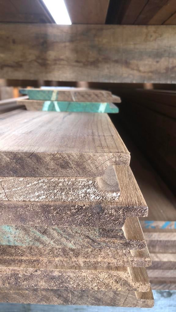 Eiken dakbeschot thermisch frake gevelbekleding rabat ayous, Doe-het-zelf en Verbouw, Hout en Planken, Minder dan 25 mm, Eiken