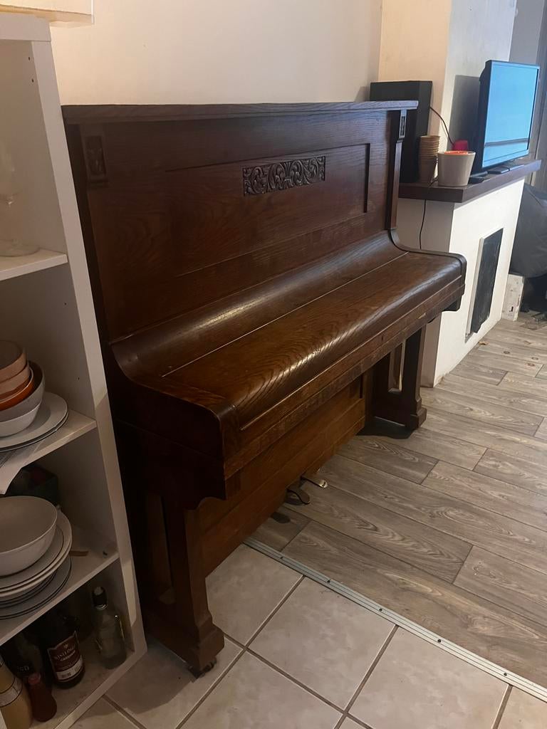 Max Müller piano, Muziek en Instrumenten, Piano's, Ophalen, Gebruikt, Bruin, Piano