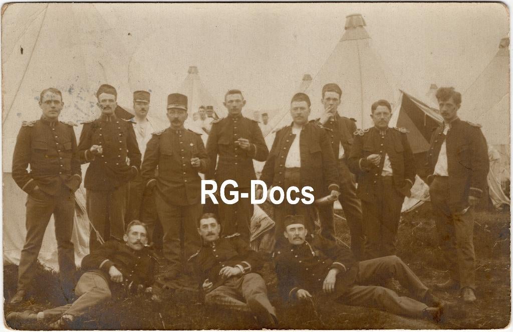 Ansichtkaart Fotokaart Militairen Legerplaats Milligen 1913, Verzamelen, Ansichtkaarten | Nederland, Ophalen of Verzenden, Voor 1920