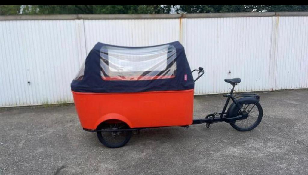Grote bakfiets transport fiets reclame fiets, Fietsen en Brommers, Ophalen, Zo goed als nieuw, 1 kind