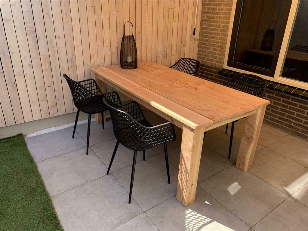Tuintafel Douglas Hout | Van 1 tot 5 meter lang | Blokpoot, Eettafel, Meer dan 8 zitplaatsen, Nieuw, Ophalen of Verzenden