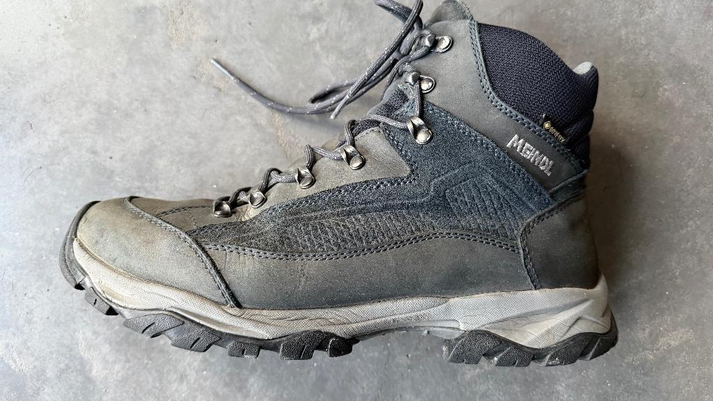 MEINDL BALTIMORE GTX half-hoog heren Blauw - Maat: 10,5 / 45, Kleding | Heren, Schoenen, Blauw, Ophalen of Verzenden, Meindl, Gedragen