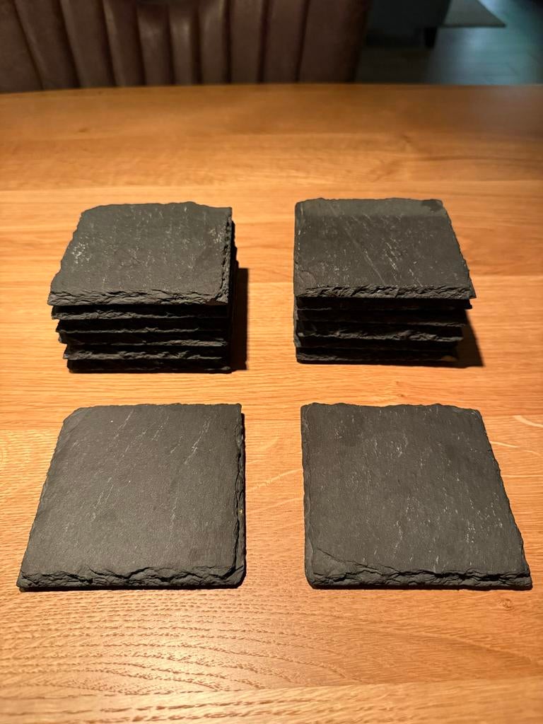 Boska Leisteen Onderzetters - 14 stuks, Ophalen of Verzenden, Gebruikt, Glas of Kopje