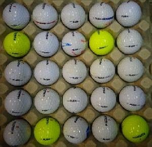 Golfballen Pinnacle Rush ZGAN gebruikt 25 stuks, Ophalen of Verzenden, Zo goed als nieuw, Bal(len), Overige merken