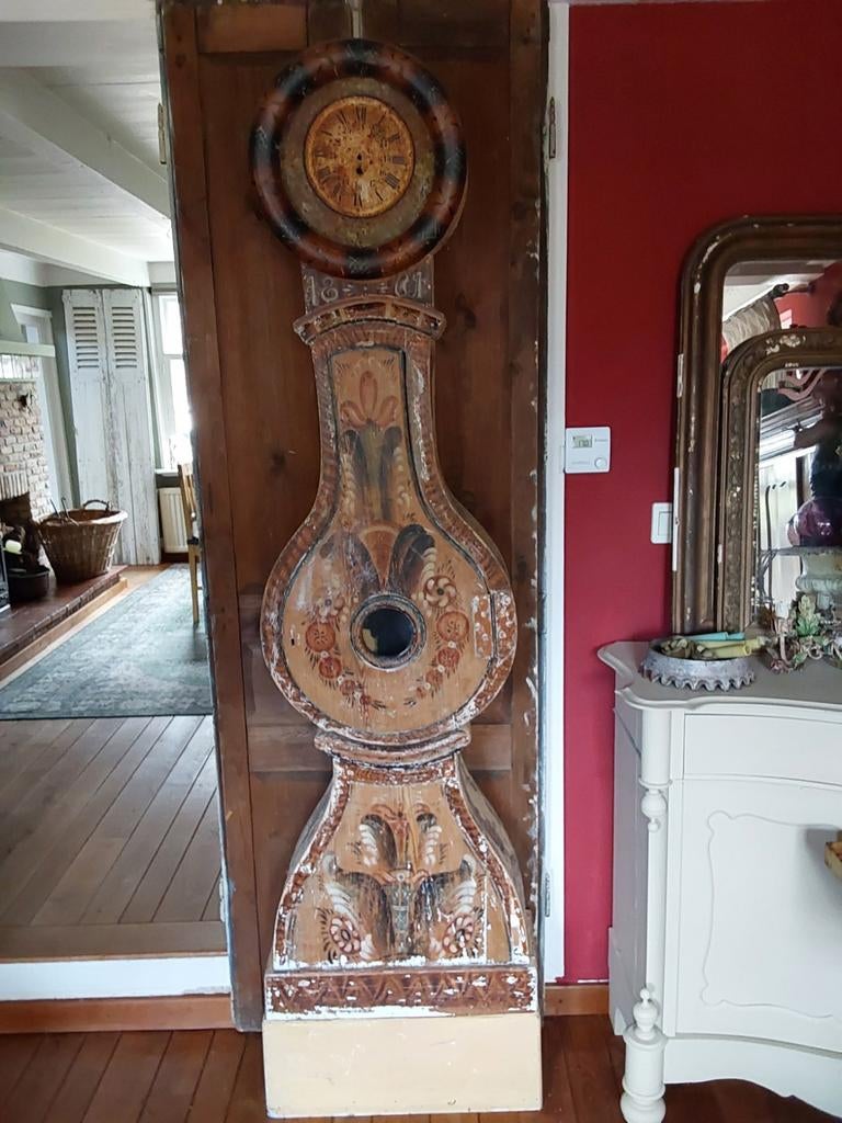 Antieke Zweedse Mora Klok - 2.1m Hoog, Antiek en Kunst, Ophalen