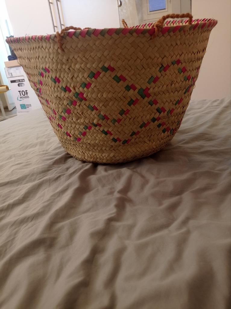 Hand gemaakte luxe keniaanse mand, Ophalen, Mand, Rond, Nieuw