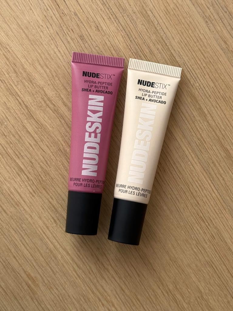 2x Nudestix Hydra-Peptide Lip Butters, Ophalen of Verzenden, Nieuw, Overige kleuren, Lippen