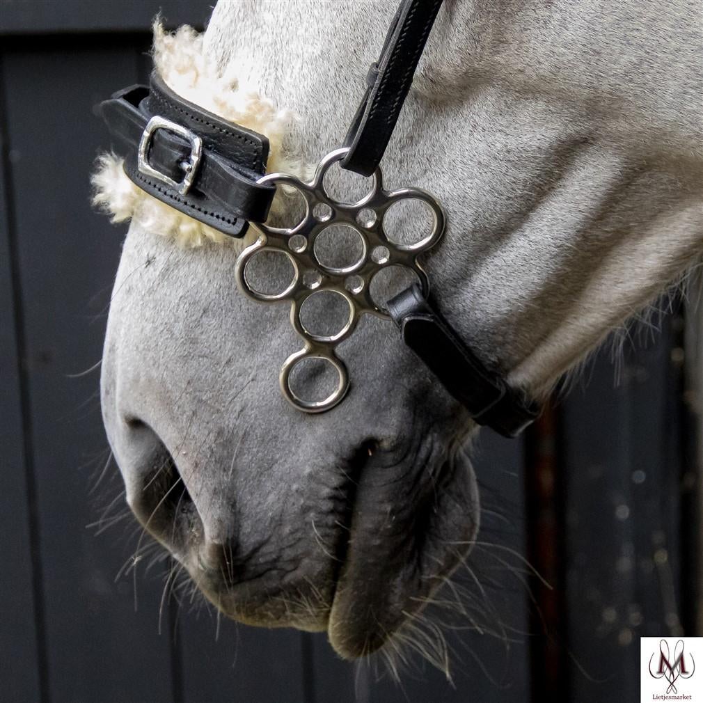 Hackamore neusriem voor paarden bloem en ster, Ophalen, Lietjesmarket, Liaaltink@gmail.com, Kievit 52