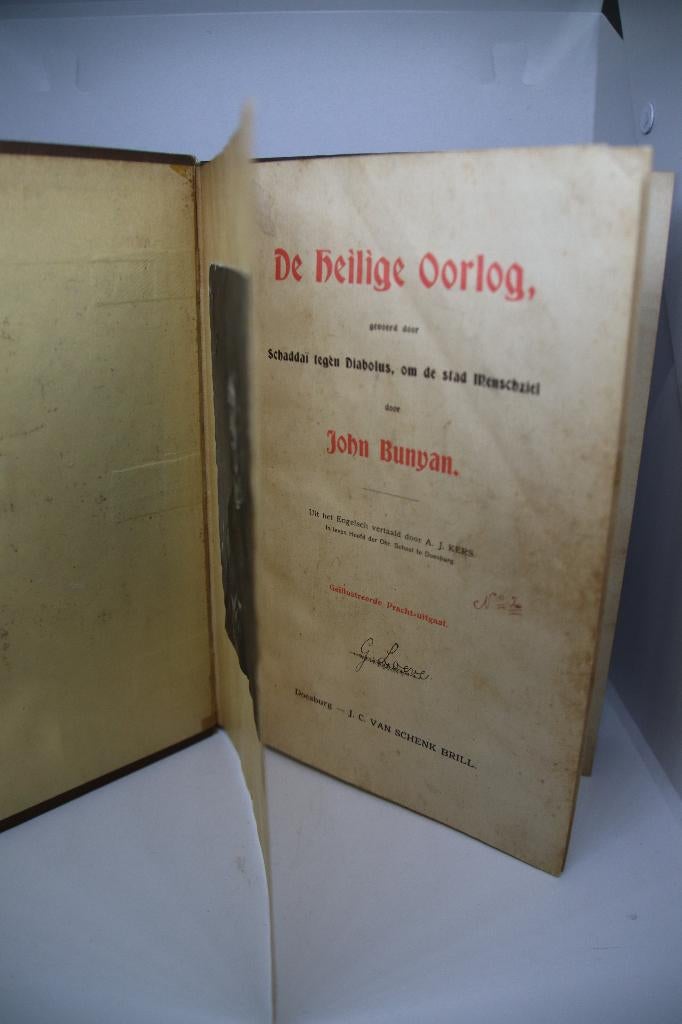 De Heilige Oorlog - John Bunyan, Boeken, Godsdienst en Theologie, Gelezen, Ophalen of Verzenden