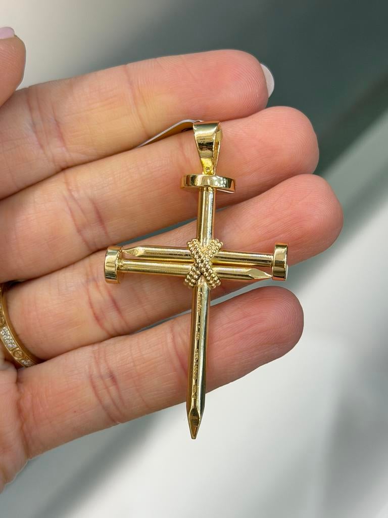 18KT Goud - Hanger - Kruis - 14.5 Gram - LabDiamanten, Ophalen, Nieuw, Goud