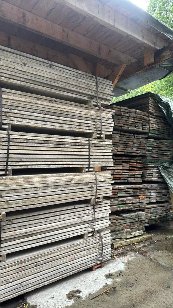 Steigerhout / steigerplanken 30x200x1500, Doe-het-zelf en Verbouw, Hout en Planken, Ophalen, 25 tot 50 mm, Plank, Steigerhout