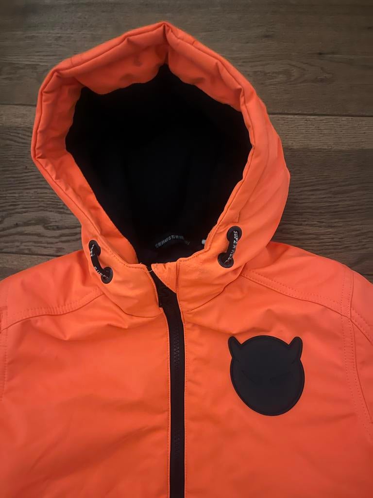 Super Rebel skipak maat 128 neon oranje, Ophalen of Verzenden, Zo goed als nieuw, Jongen