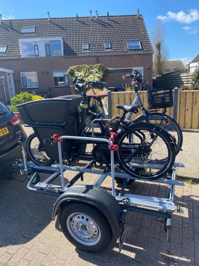 Bakfiets-aanhanger te huur! Urban Arrow, Lovens, Johnny Loco, Auto diversen, Ophalen of Verzenden, Zo goed als nieuw