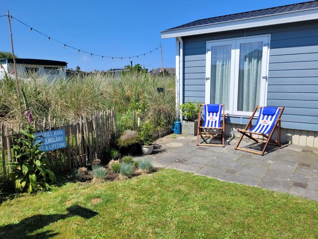 Luxe chalet Flamingo te huur,Ameland,Buren,camping Kiekduun, Caravans en Kamperen, Verhuur