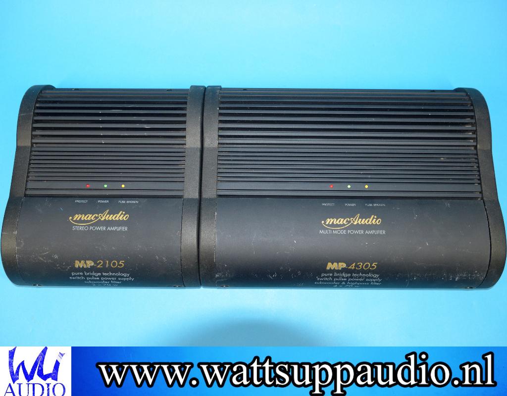MAC Audio MP-2105 + MP-4305 versterker set / Package Deal, Auto diversen, Autospeakers, Gebruikt, ., Ophalen of Verzenden, .