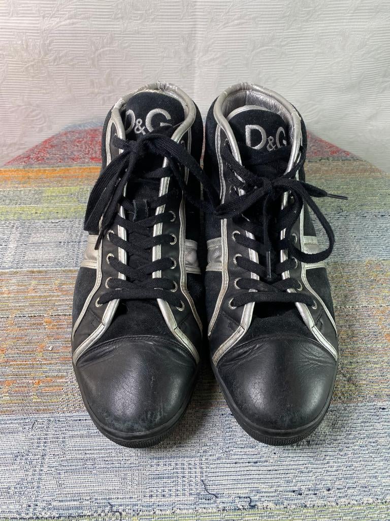 D&G Dolce & Gabbana Sneakers Zwart - Maat 44.5, Dolce & Gabbana, Verzenden, Zwart, Sneakers of Gympen