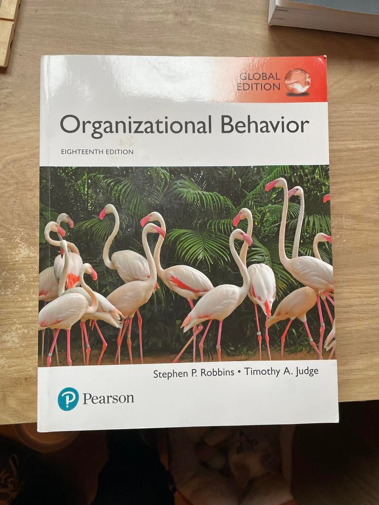 Organizational Behavior - Robbins & Judge, Ophalen of Verzenden, Gamma, Zo goed als nieuw, HBO
