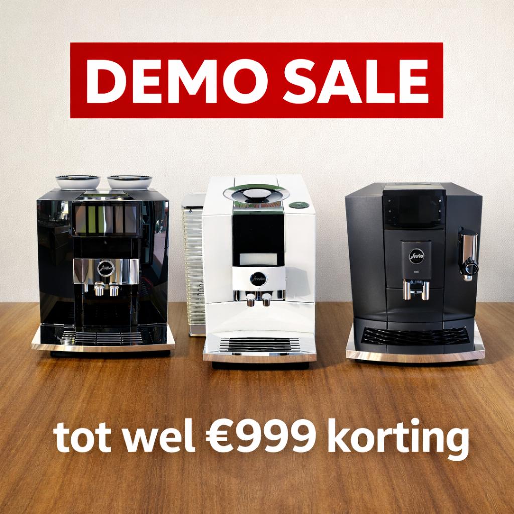 Jura demo NIEUWSTE MODEL E4 E6 E8 S8 C9 j10 ED TWIN Z10 GIGA