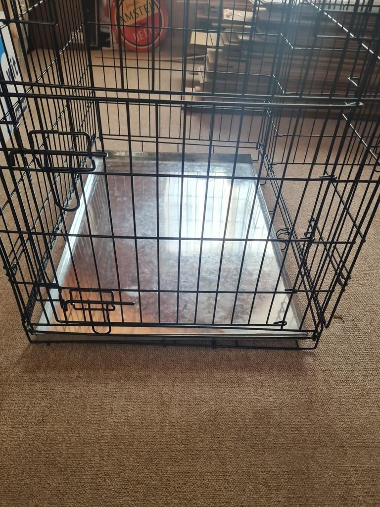 Zwarte stalen bench 60x 55x 78, Ophalen, Zo goed als nieuw