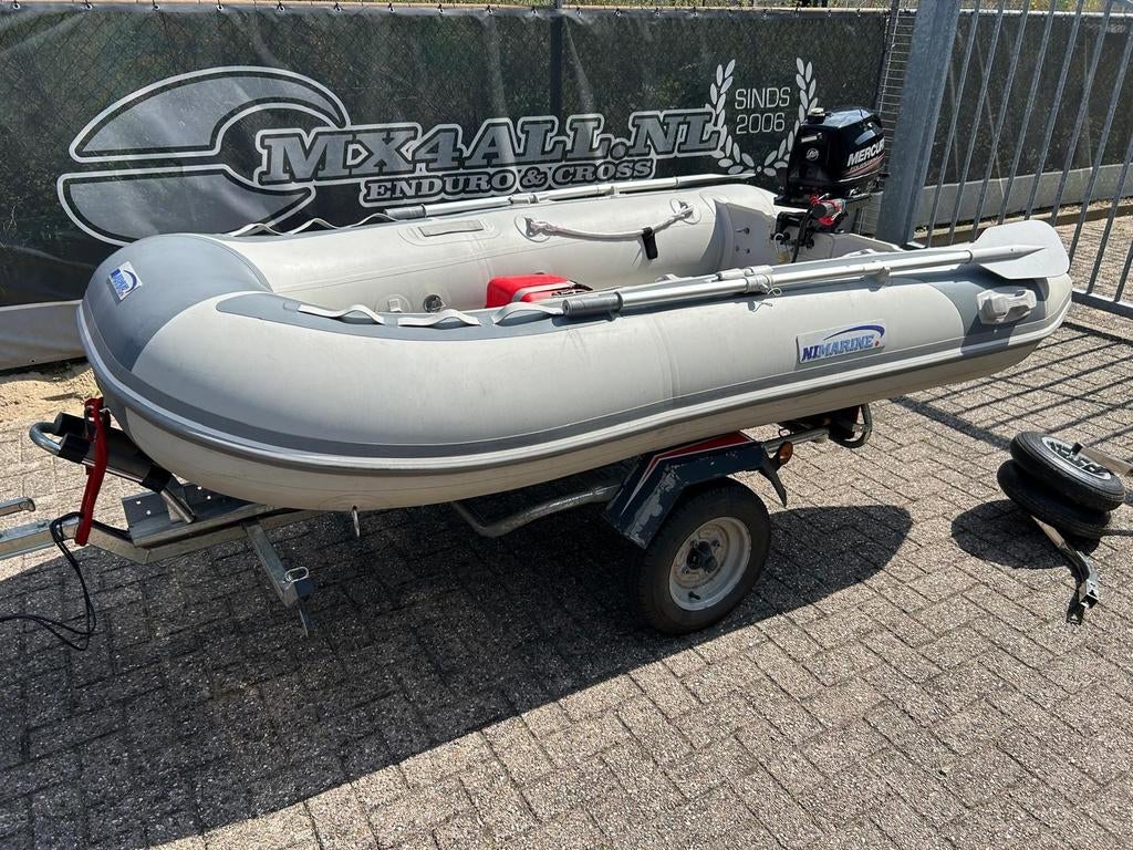 Nimarine 290 + 6pk Mercury + Erdé Trailer - Complete Set, Overige merken, Airdeck, Gebruikt, Nimarine