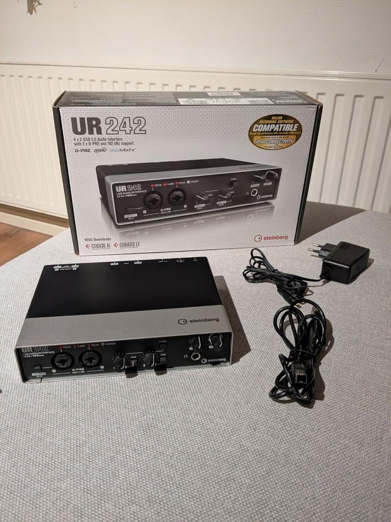Steinberg UR242 Audio Interface (Als Nieuw), Muziek en Instrumenten, Ophalen of Verzenden, Zo goed als nieuw