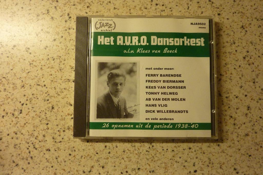 Het A.V.R.O. Dansorkest O.l.v. Klaas Van Beeck 1938-1940, Ophalen of Verzenden, Voor 1940, Zo goed als nieuw, Jazz