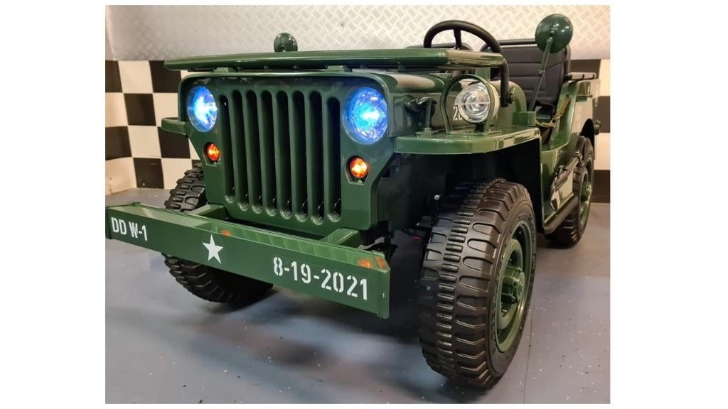 Elektrische kinder jeep trein accu auto 3 persoons 12 en 24v, Ophalen, Nieuw