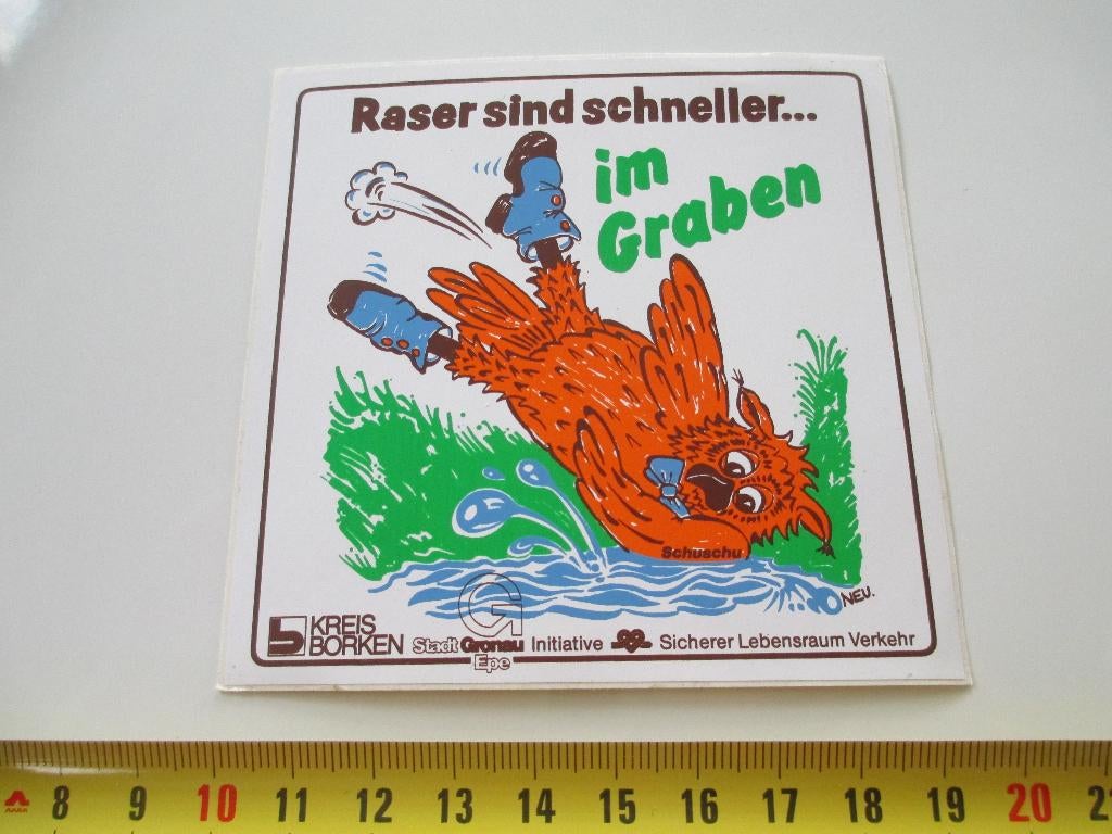 sticker Raser sind schneller im Graben *, Ophalen, Zo goed als nieuw