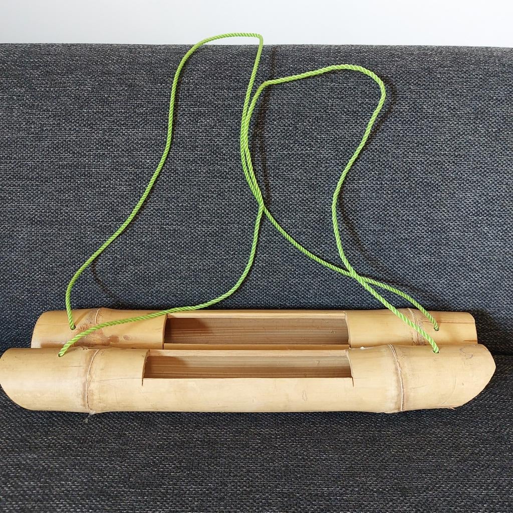 Bamboe hangbakken / bloembak - set van 2, Ophalen of Verzenden, Nieuw