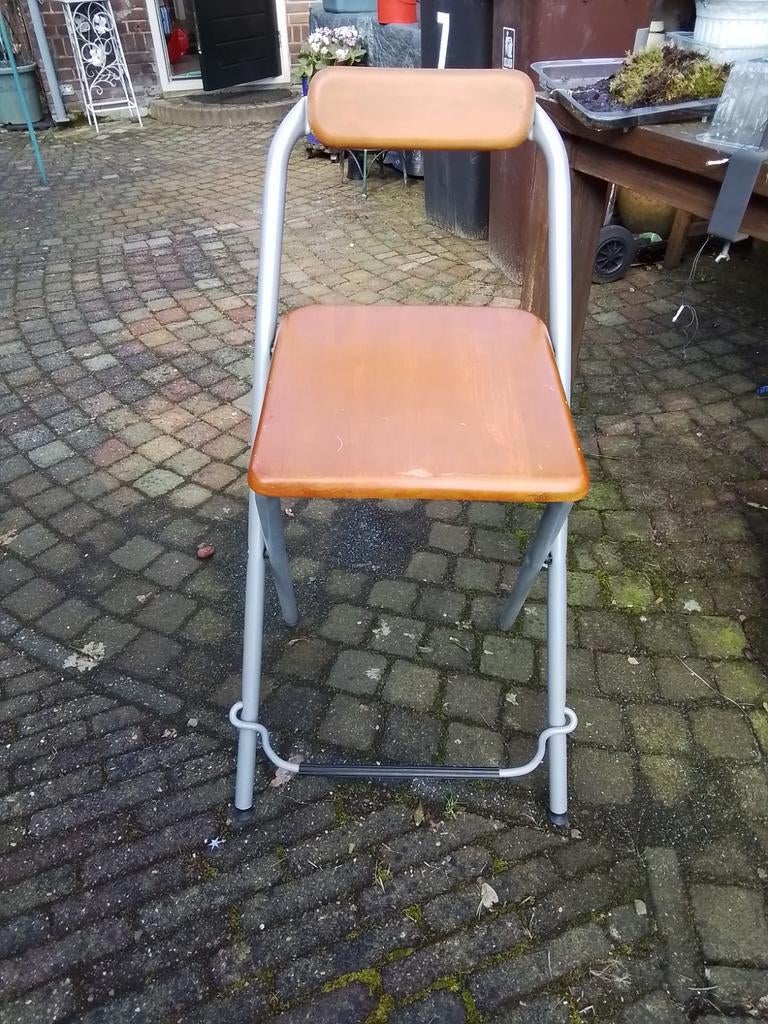 Ikea klapstoel twee stuks, Huis en Inrichting, Stoelen, Ophalen of Verzenden, Zo goed als nieuw, Wit, Twee