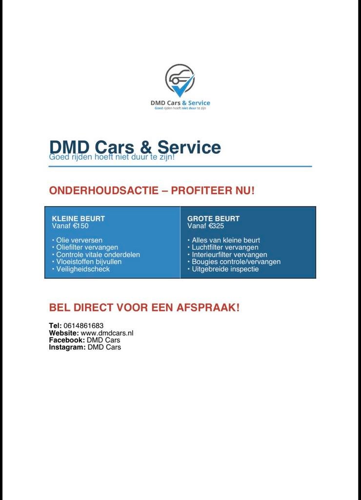 DMD Cars & Service | Betrouwbare Auto’s Garantie & Service, Ophalen, Nieuw