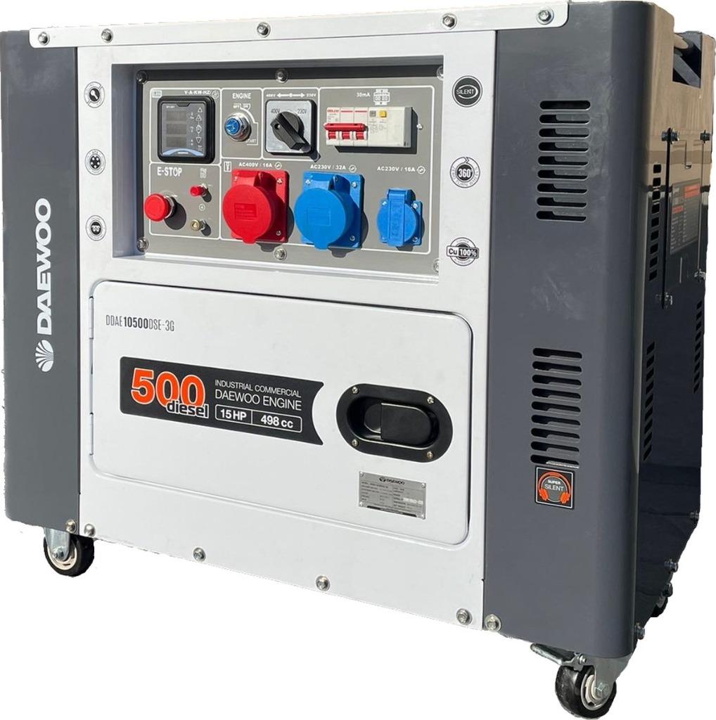 Daewoo Diesel Generator 8.1 Kva, Ophalen, Benzine, Geluidgedempt, Nieuw