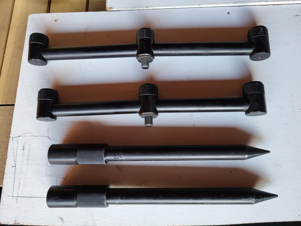 Fox Black Label 3 rod set, Watersport en Boten, Hengelsport | Karpervissen, Ophalen of Verzenden, Gebruikt