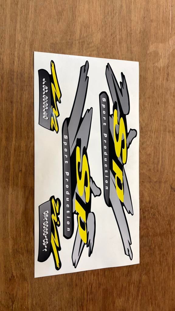 Piaggio Zip SP98 stickerset stickers sp production 98, Ophalen of Verzenden