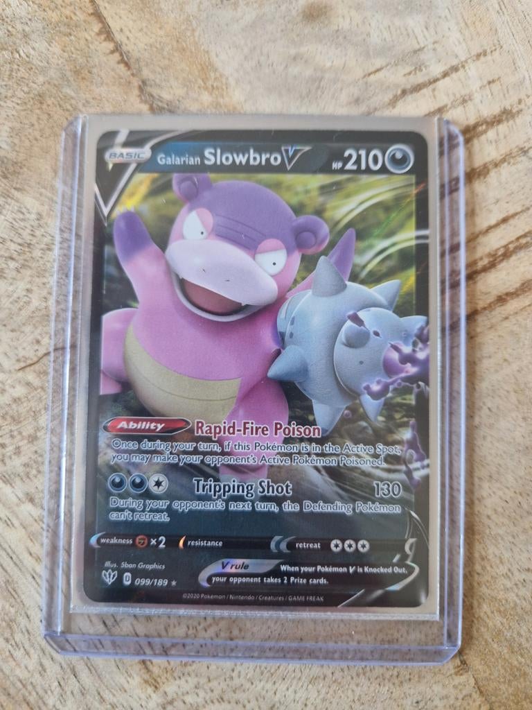 Galarian Slowbro V 099/189 - Darkness Ablaze, Hobby en Vrije tijd, Verzamelkaartspellen | Pokémon, Nieuw, Losse kaart, Ophalen of Verzenden