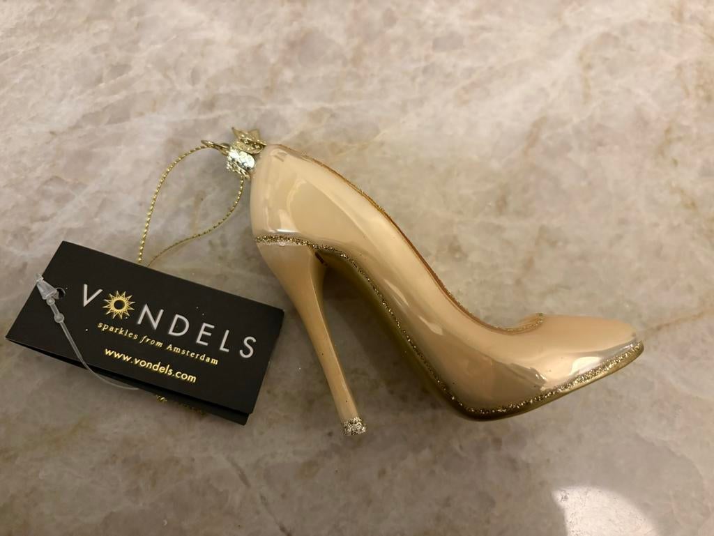 Nieuw VONDELS high heels kerstornament, Diversen, Kerst, Ophalen of Verzenden, Zo goed als nieuw