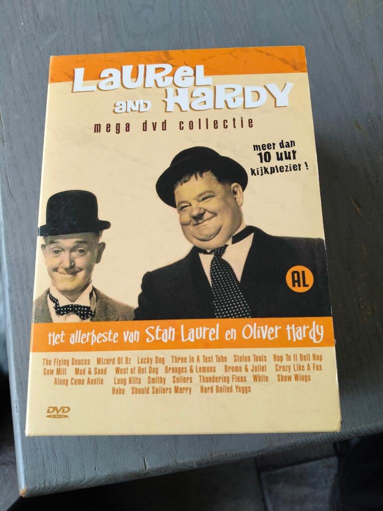 Laurel en Hardy DVD box, Cd's en Dvd's, Dvd's | Komedie, Alle leeftijden, Ophalen of Verzenden, Zo goed als nieuw, Boxset