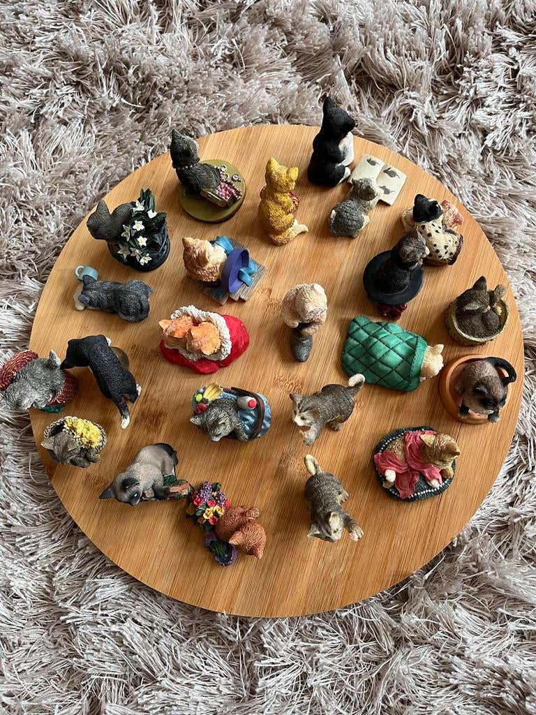 Collectie van 20+ Kattenbeeldjes, Ophalen of Verzenden, Zo goed als nieuw