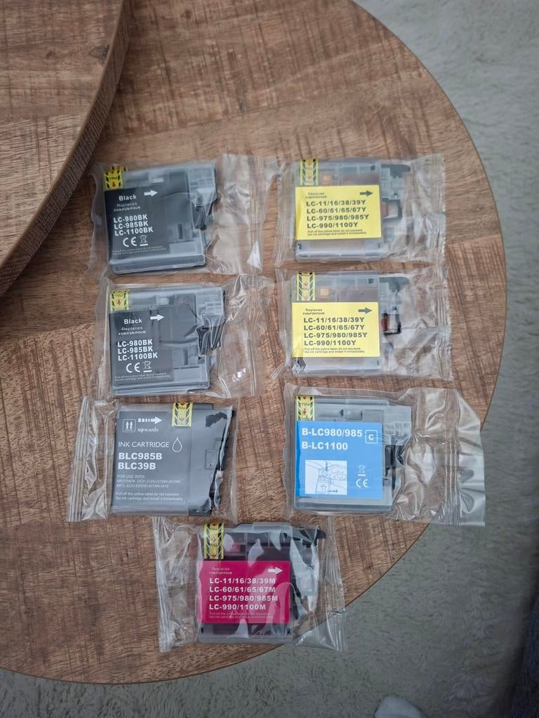 Brother LC 1100 XL Cartridges Ongebruikt. Ter waarde van €85, Printer, Inkjetprinter, Ophalen of Verzenden, Brother
