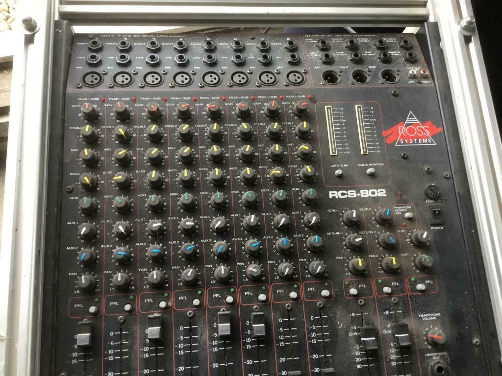 Mengpaneel Ross evt. samen met Peavy-versterker 400 watt, Ophalen, Gebruikt, 5 tot 10 kanalen