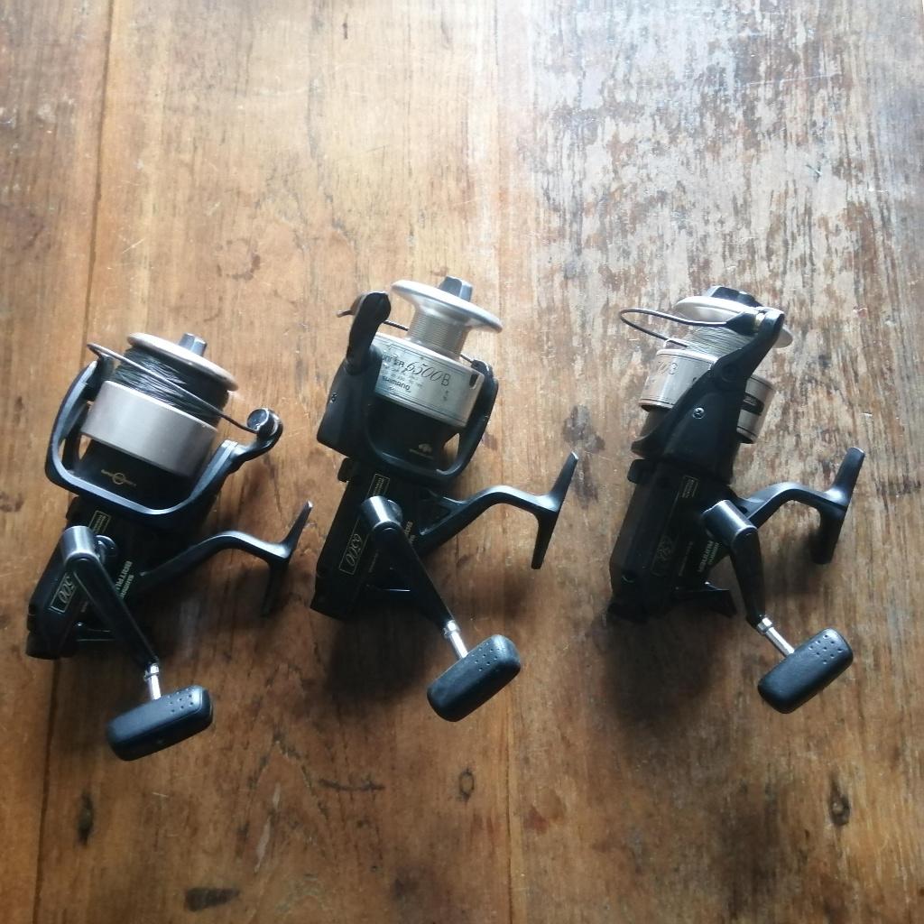 3  Shimano Karpermolens USA 6500 B, Watersport en Boten, Ophalen, Gebruikt, Molen