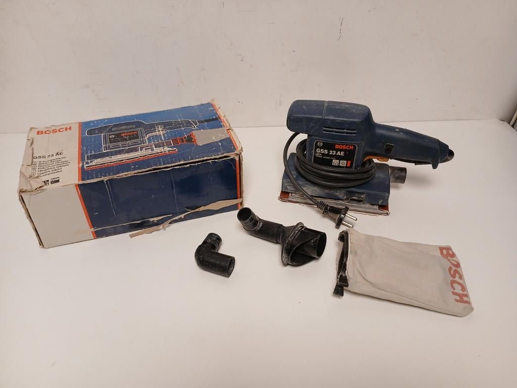 Bosch gss 23 ae vlakschuurmachine Bosch professional, Ophalen of Verzenden, Minder dan 600 watt, Vlakschuurmachine