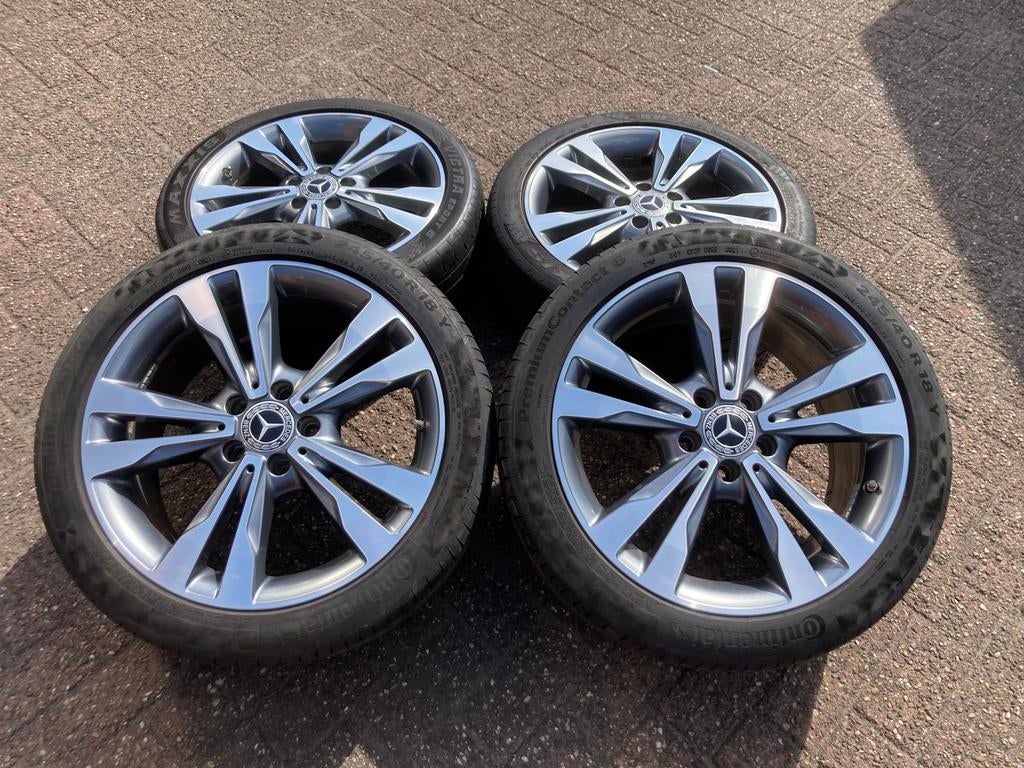 18 inch originele Mercedes C klasse W205 AMG velgen banden, Auto-onderdelen, Banden en Velgen, Ophalen, 18 inch, Gebruikt, Banden en Velgen