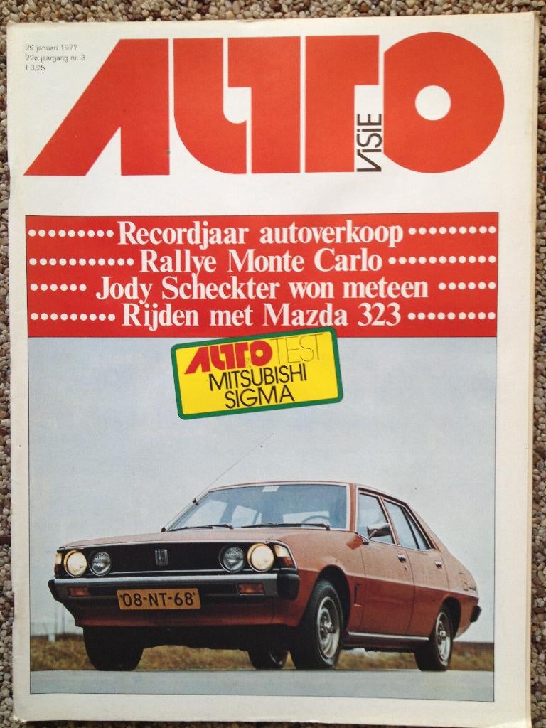 AutoVisie: Reliant Scimitar GTE, Mitsubishi Galant Sigmax, Ophalen of Verzenden, Gelezen, Algemeen