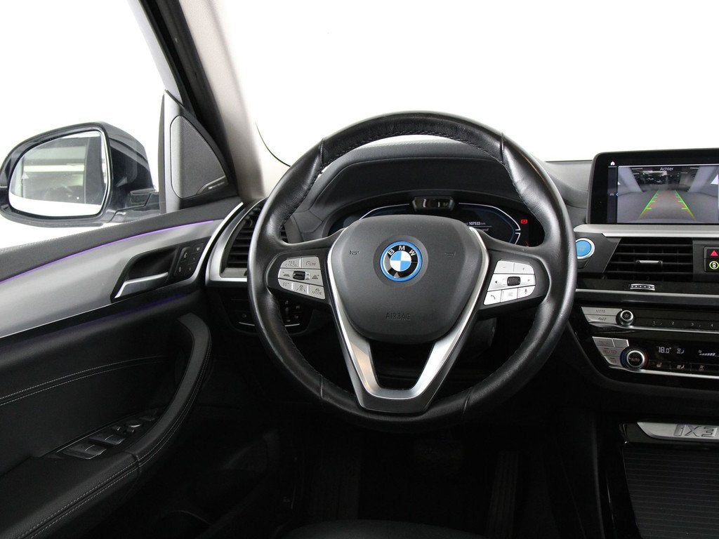 BMW iX3 High Executive 80 kWh (bj 2021, automaat), Auto's, BMW, Automaat, Achterwielaandrijving, Gebruikt, Wit