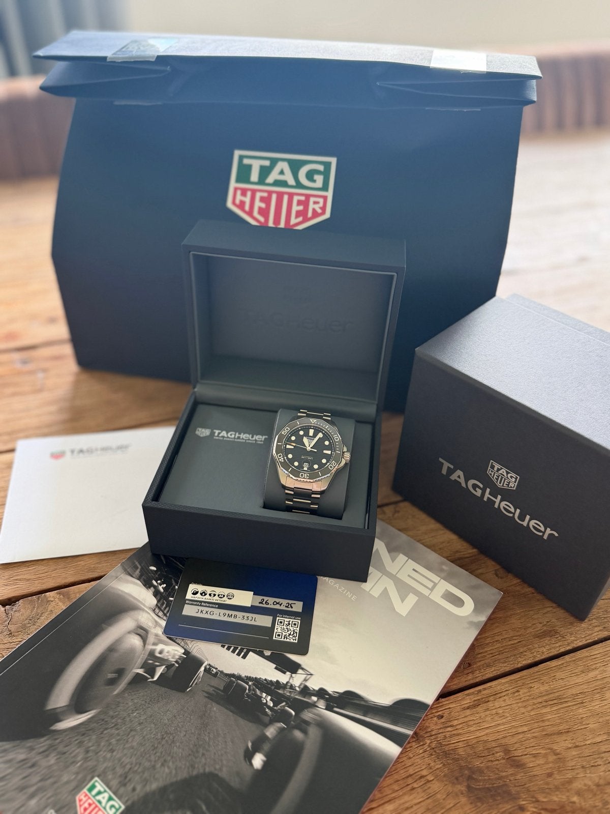 TAG Heuer Aquaracer 300M - Zo goed als nieuw, Ophalen, Staal, Polshorloge, Zo goed als nieuw